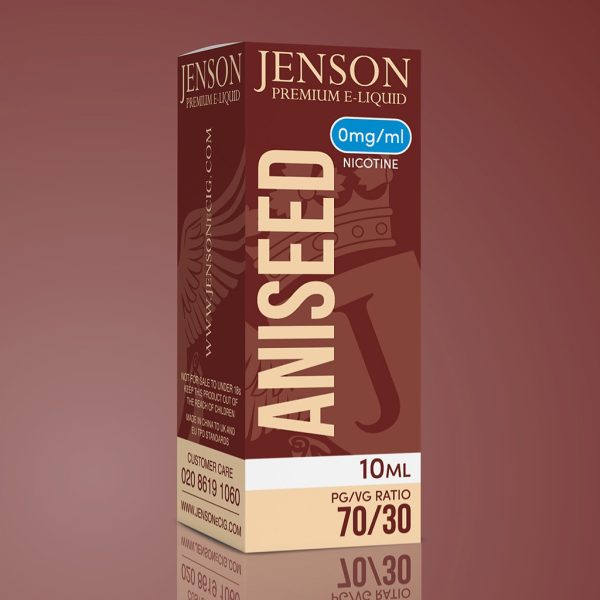 Jenson Aniseed E Liquid 70PG/30VG 0 mg