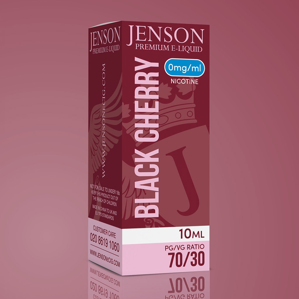 Jenson Black Cherry E Liquid 70PG/30VG 0 mg
