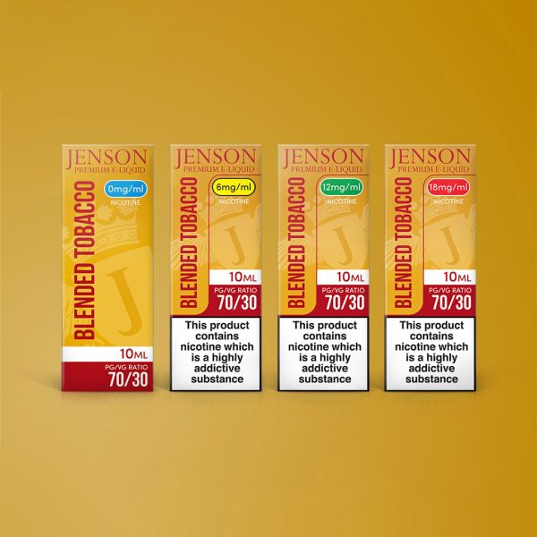 Jenson Blended Tobacco E Liquid 70PG/30VG 0 to 18 mg