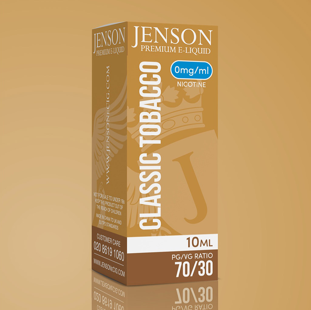 Jenson Classic Tobacco E Liquid 70PG/30VG 0 mg