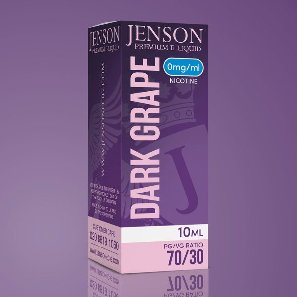 Jenson Dark Grape E Liquid 70PG/30VG 0 mg