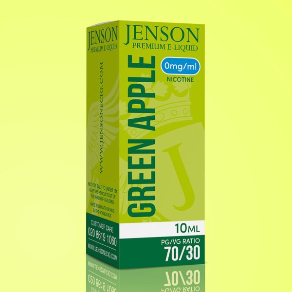 Jenson Green Apple E Liquid 70PG/30VG 0 mg