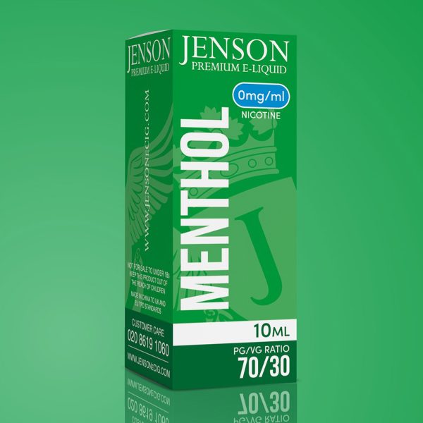 Jenson Menthol E Liquid 70PG/30VG 0 mg
