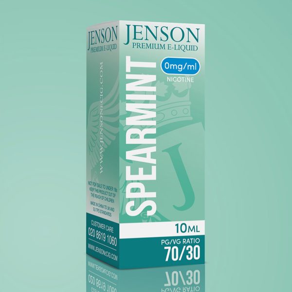 Jenson Spearmint E Liquid 70PG/30VG 0 mg