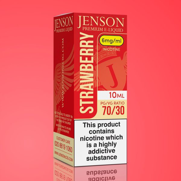 Jenson Strawberry E Liquid 70PG/30VG 6 mg