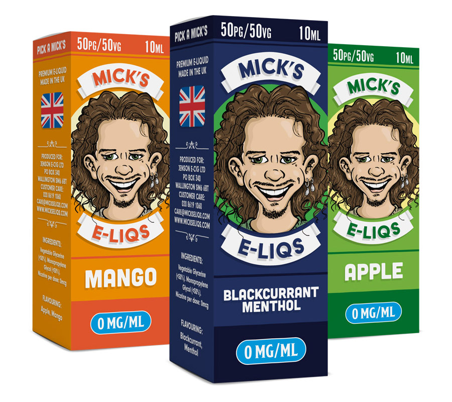 Micks E Liquids 50PG/50VG Range