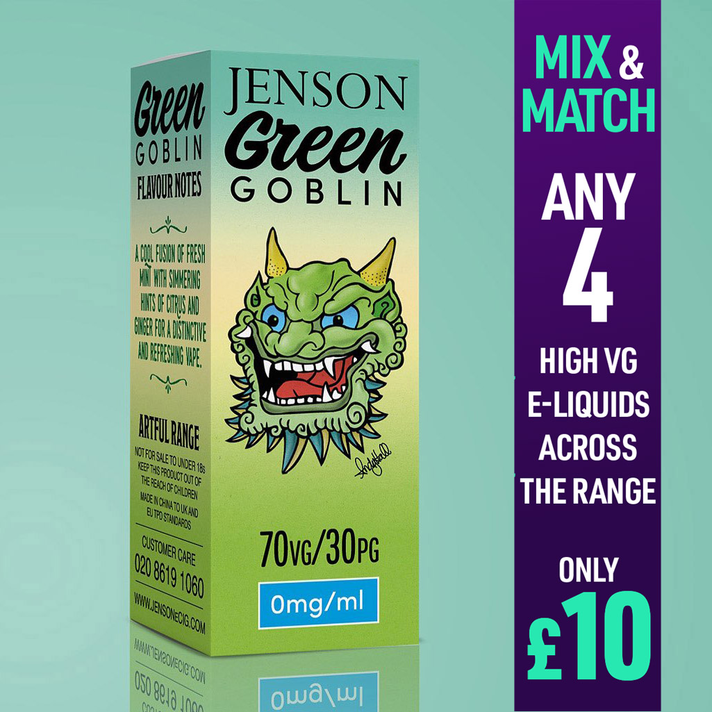 Jenson High VG E Liquids Green Goblin