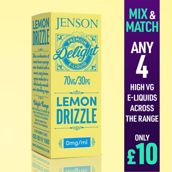 Jenson High VG E Liquids Lemon Drizzle