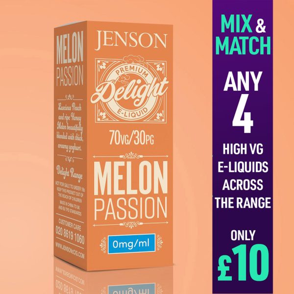 Jenson High VG E Liquids Melon Passion
