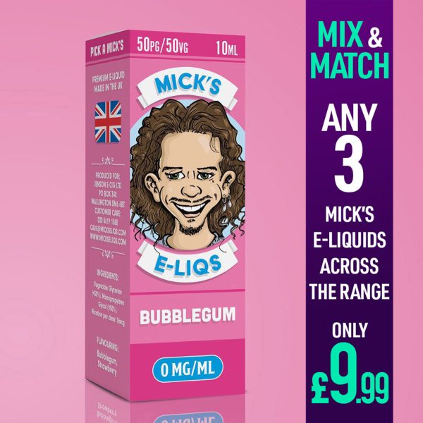 Micks E Liquids bubblegum