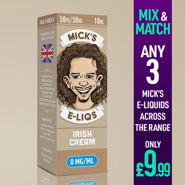 Micks E Liquids irish cream