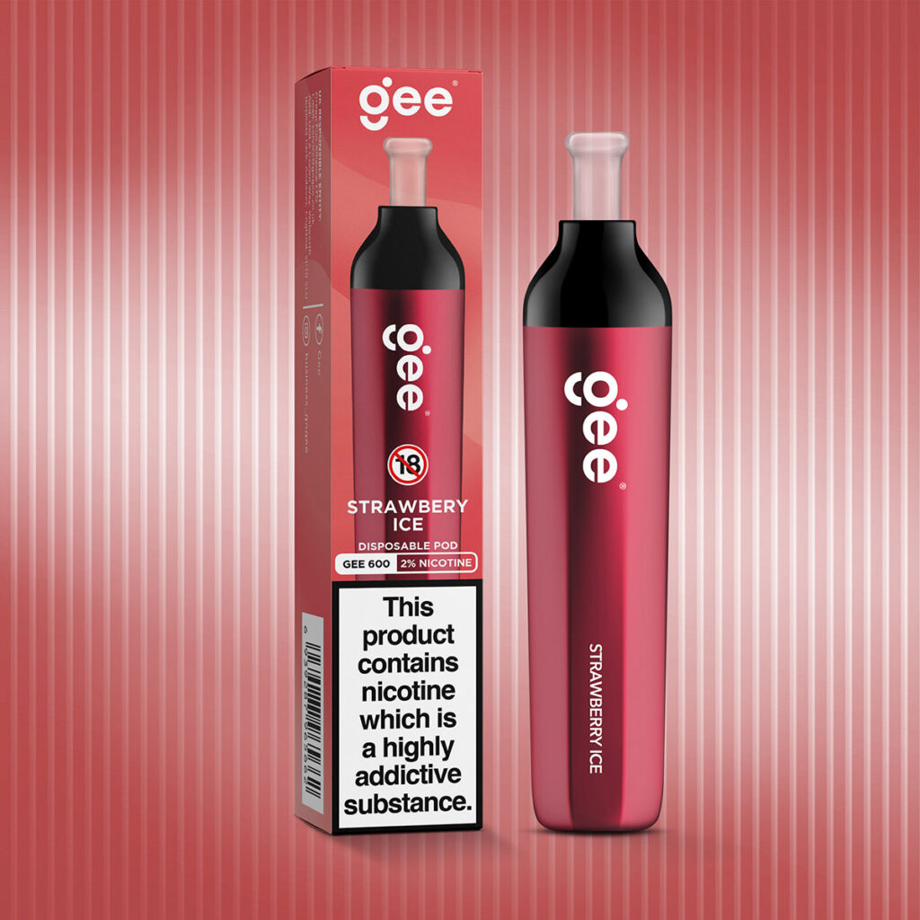 Strawberry Ice Elf Bar Gee 600 Disposable Vape Jenson ECig