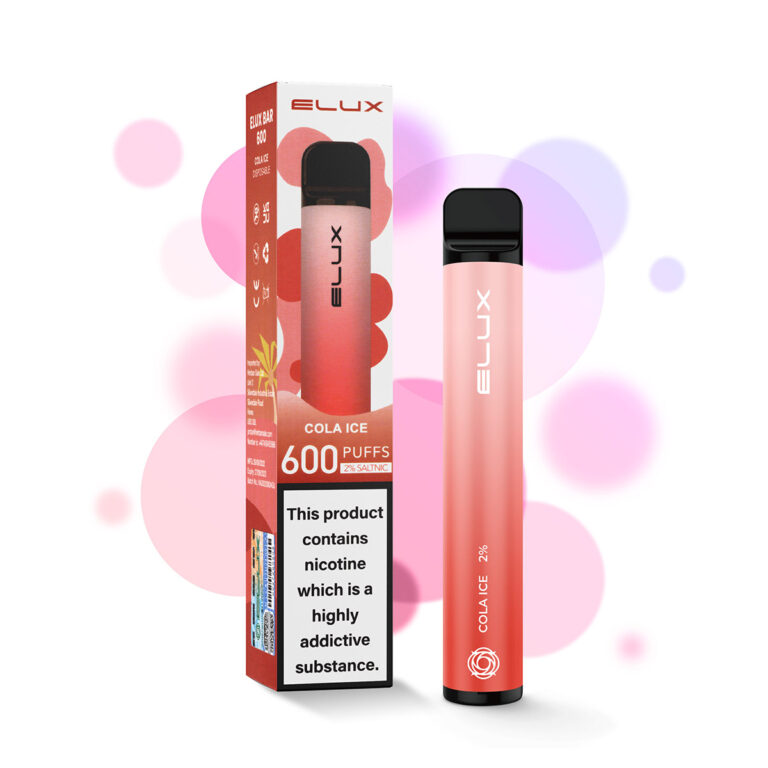 Cola Ice Elux Bar 600 Disposable Vape Jenson ECig