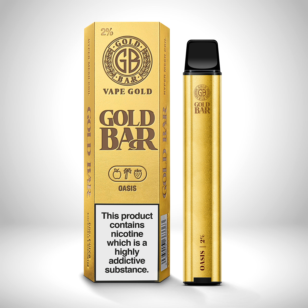 Oasis Gold Bar 600 Disposable Vape | Jenson E-Cig