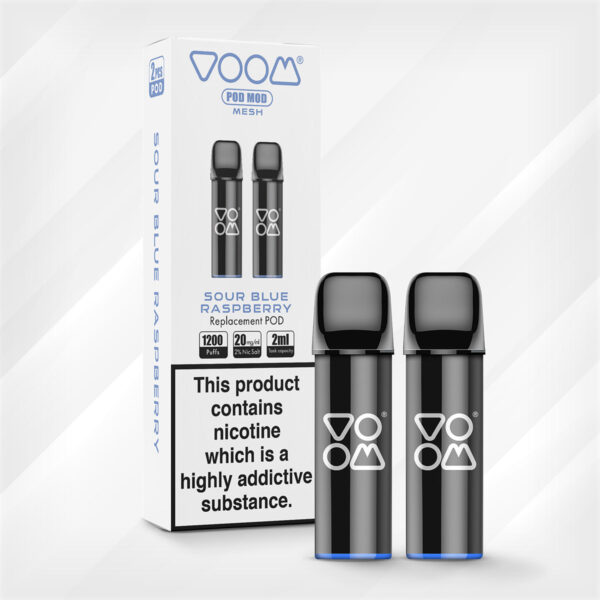 Sour Blue Raspberry Voom Replacement Pods