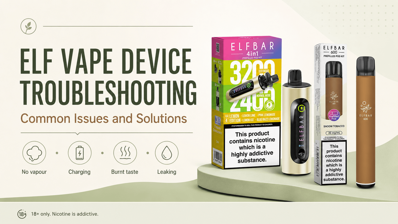 Elf Bar 4 in 1 troubleshooting guide