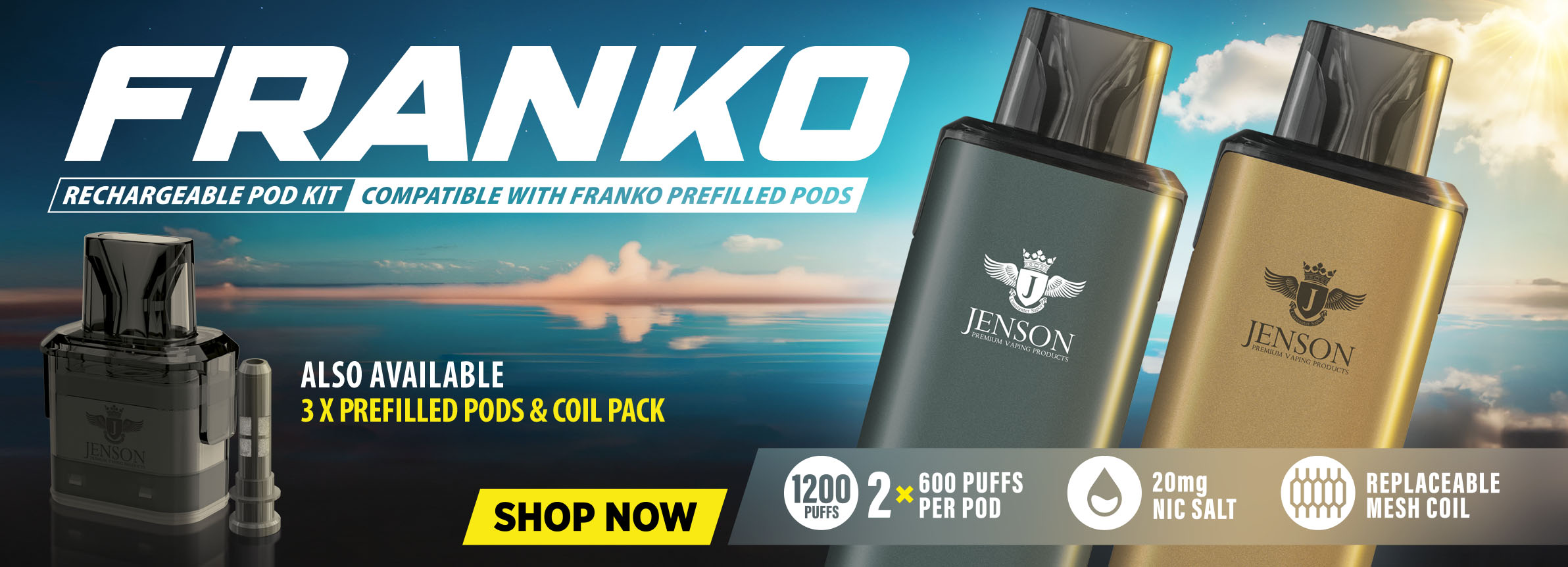 Franko Banner - Rechargeable Pod Kits