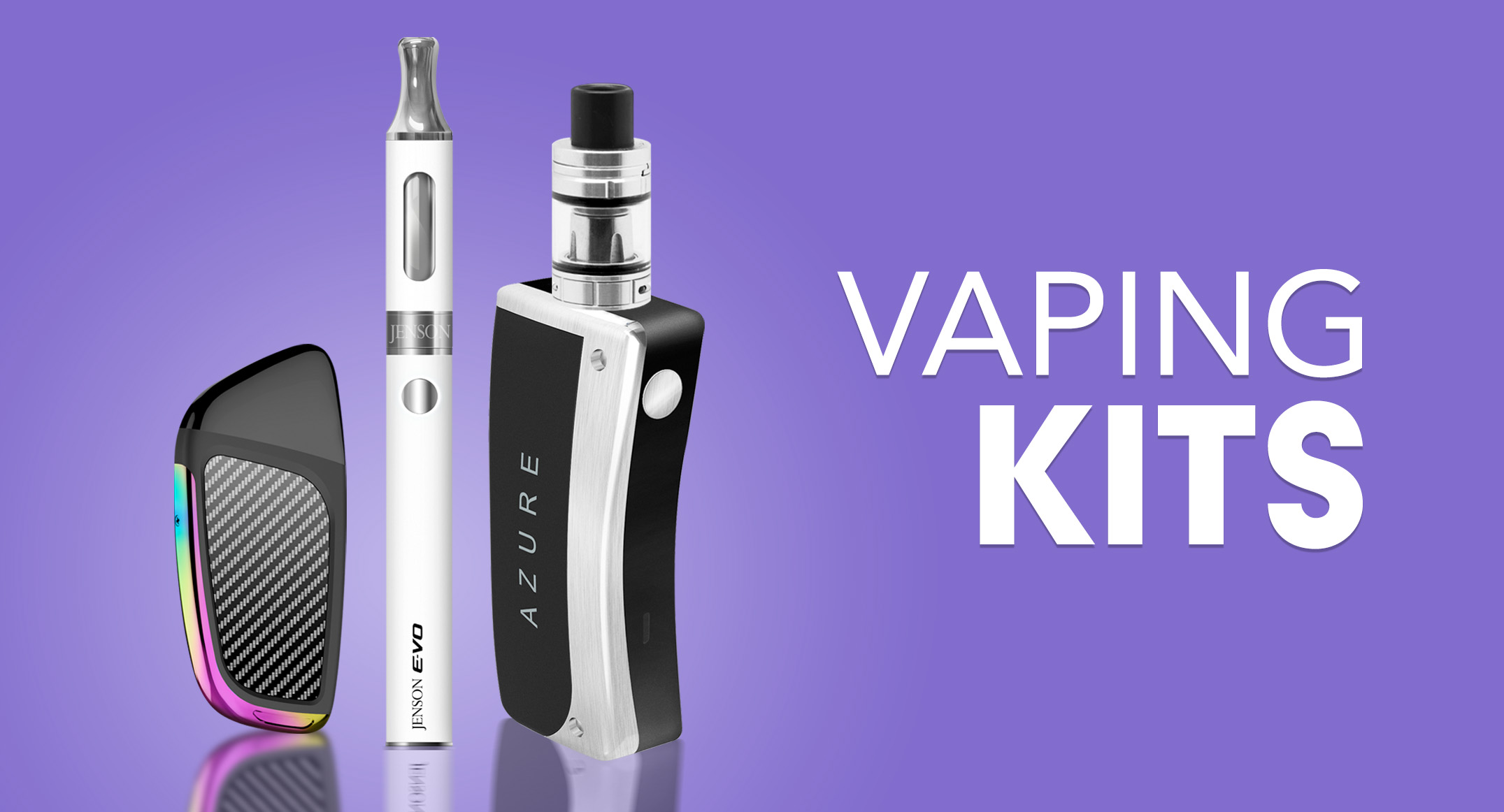 Refillable vaping kits, prefilled pod kits, tanks, pods, batteries, devices, coils