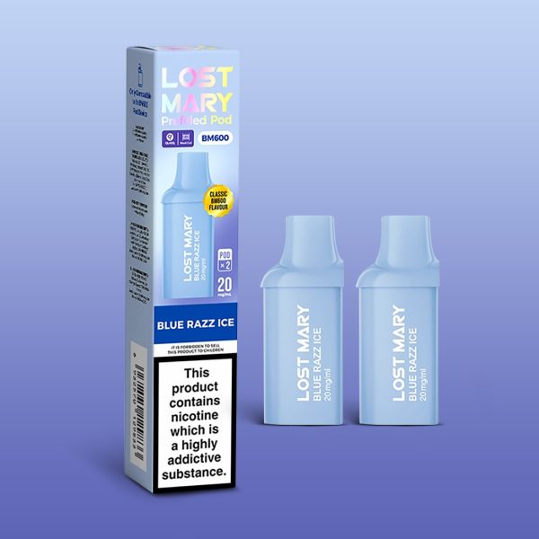 Blue Razz Ice - Lost Mary BM600 Prefilled Pods