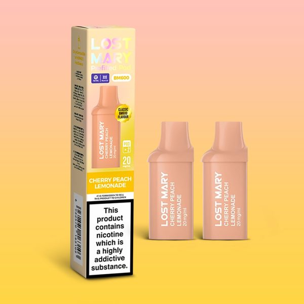 Cherry Peach Lemonade - Lost Mary BM600 Prefilled Pods