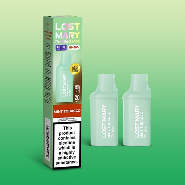 Mint Tobacco - Lost Mary BM600 Prefilled Pods