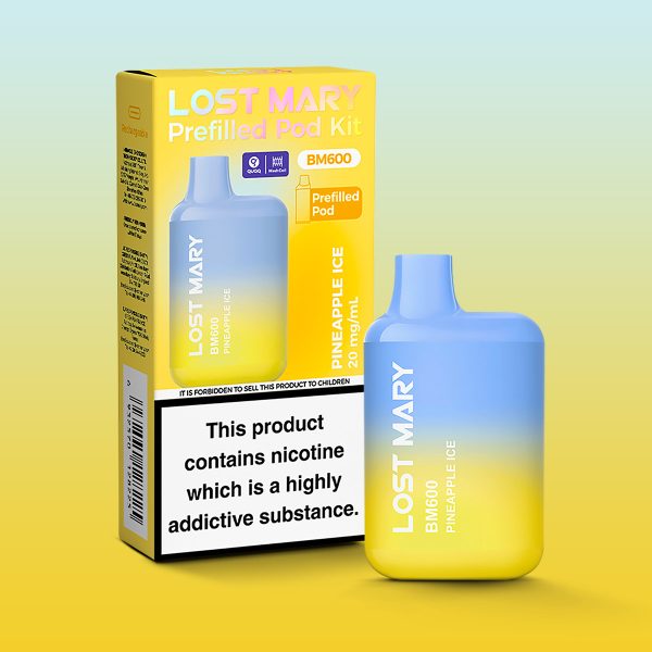 Pineapple Ice - Lost Mary BM600 Prefilled Pod Kit