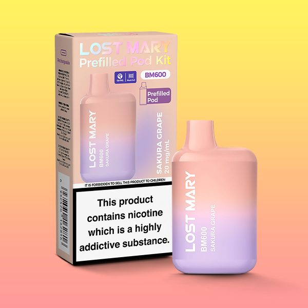 Sakura Grape - Lost Mary BM600 Prefilled Pod Kit