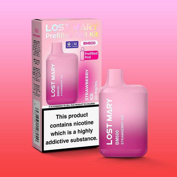 Strawberry Ice - Lost Mary BM600 Prefilled Pod Kit
