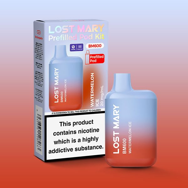 Watermelon Ice - Lost Mary BM600 Prefilled Pod Kit