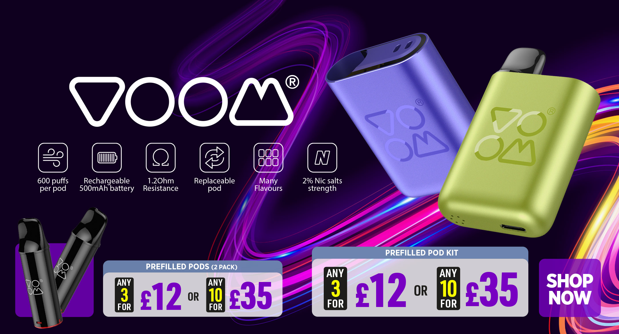 Voom Rechargeable Slider