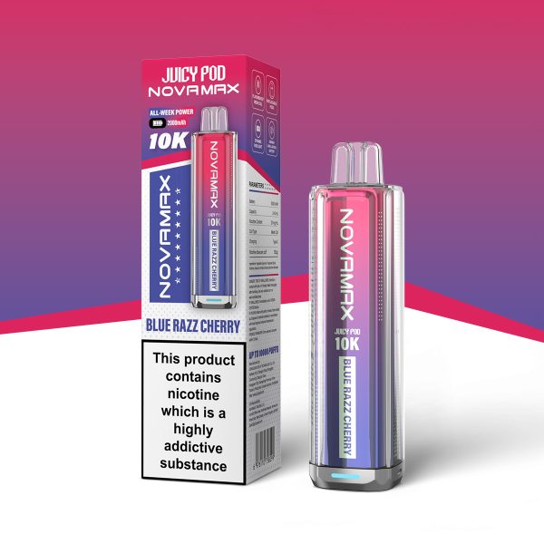 Blue Razz Cherry - Juicy Pod NovaMax 10K Prefilled Pod Kit