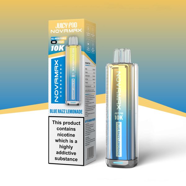 Blue Razz Lemonade - Juicy Pod NovaMax 10K Prefilled Pod Kit