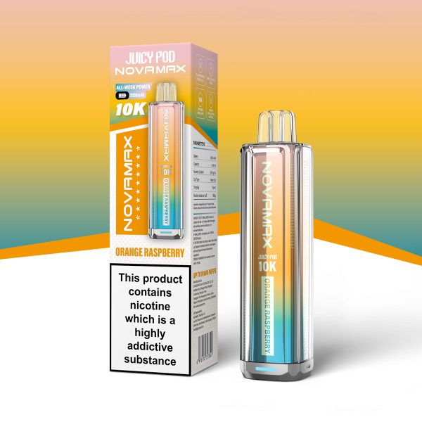 Orange Raspberry - Juicy Pod NovaMax 10K Prefilled Pod Kit