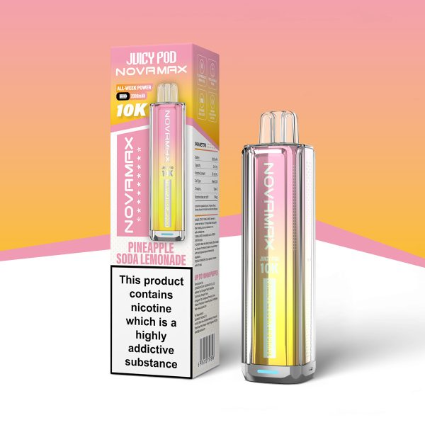 Pineapple Soda Lemonade - Juicy Pod NovaMax 10K Prefilled Pod Kit