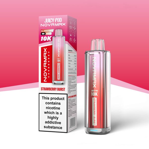 Strawberry Burst - Juicy Pod NovaMax 10K Prefilled Pod Kit