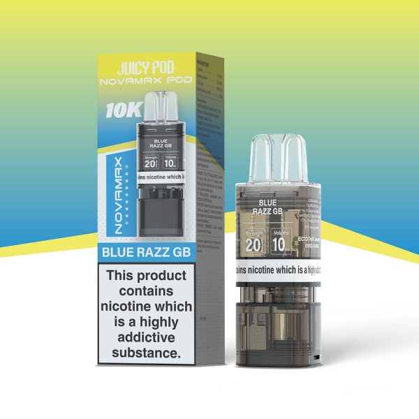 Blue Razz GB - Juicy Pod NovaMax 10K Replacement Pods