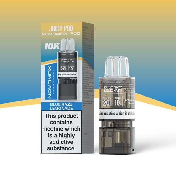 Blue Razz Lemonade - Juicy Pod NovaMax 10K Replacement Pods