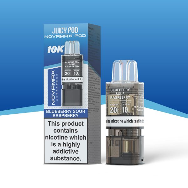 Blueberry Sour Raspberry - Juicy Pod NovaMax 10K Replacement Pods