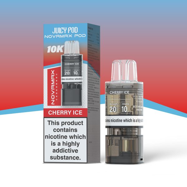 jenson ecig Juicy novamax 10k pods cherry ice
