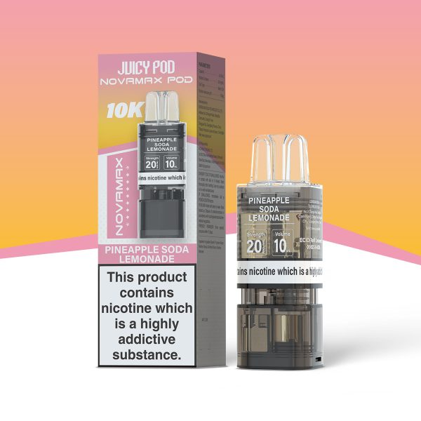 Pineapple Soda Lemonade - Juicy Pod NovaMax 10K Replacement Pods