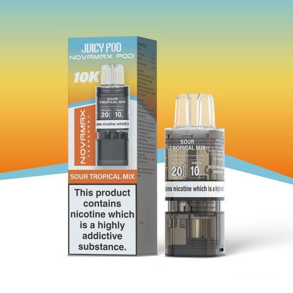 Sour Tropical Mix - Juicy Novamax 10K Replacement Pods
