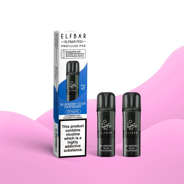 Blueberry Sour Raspberry - Elf Bar 600 Prefilled Pods (2-Pack)