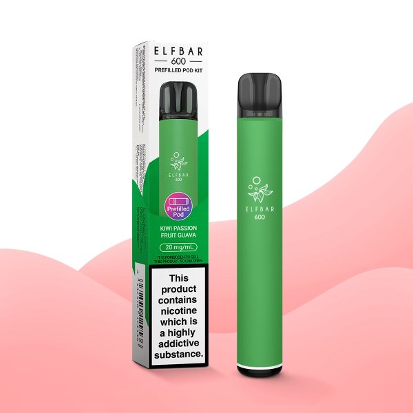 Kiwi Passion Fruit Guava - Elf Bar 600 Prefilled Pod Kit