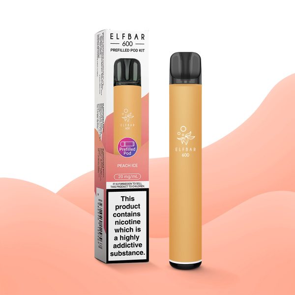 Peach Ice - Elf Bar 600 Prefilled Pod Kit
