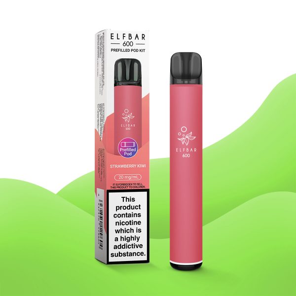 Strawberry Kiwi - Elf Bar 600 Prefilled Pod Kit
