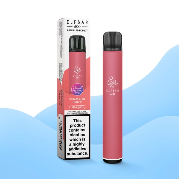 Strawberry Snoow - Elf Bar 600 Prefilled Pod Kit