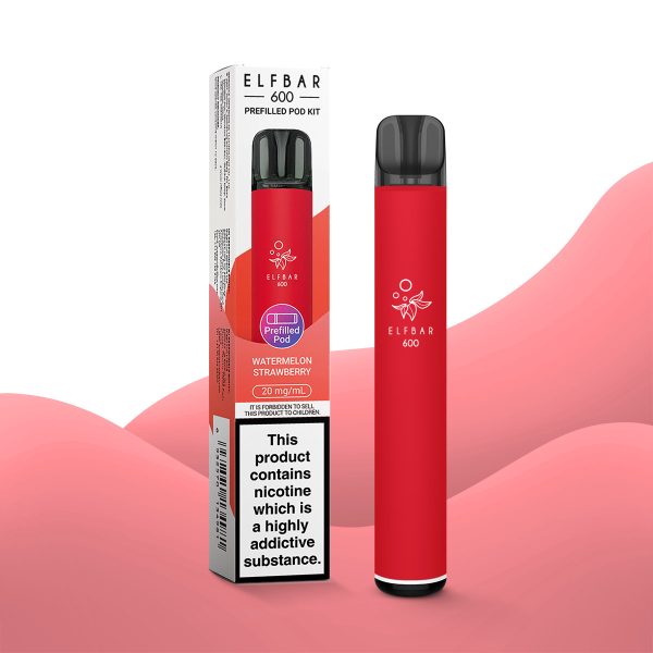 Watermelon Strawberry - Elf Bar 600 Prefilled Pod Kit