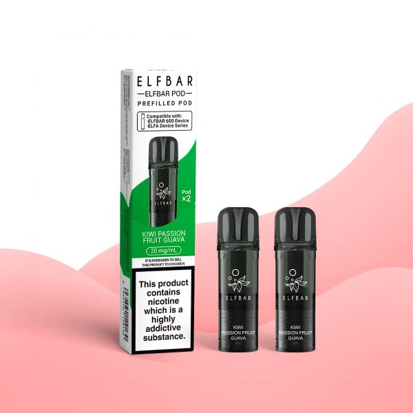 Kiwi Passion Fruit Guava - Elf Bar 600 Prefilled Pods (2-Pack)