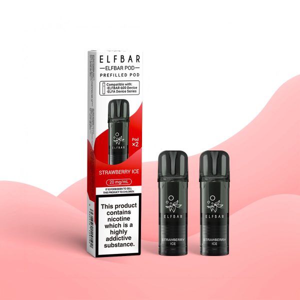 Strawberry Ice - Elf Bar 600 Prefilled Pods (2-Pack)
