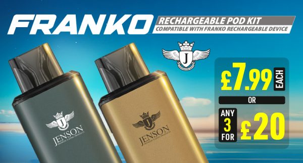 jenson franko rechargeable pod kit homepage